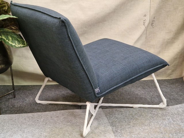1x fauteuil regal blauwe stof pr interiors - afbeelding 2 van  2