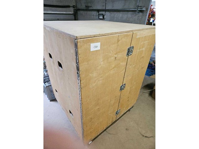 1x flightcase berk 18mm - 120cm x 120cm x 152cm - afbeelding 7 van  7