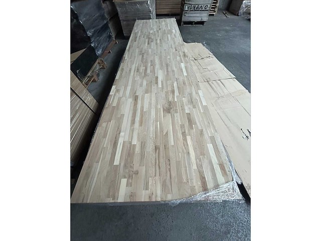 1x gelamelleerd eiken werkblad 18mm - afbeelding 1 van  4
