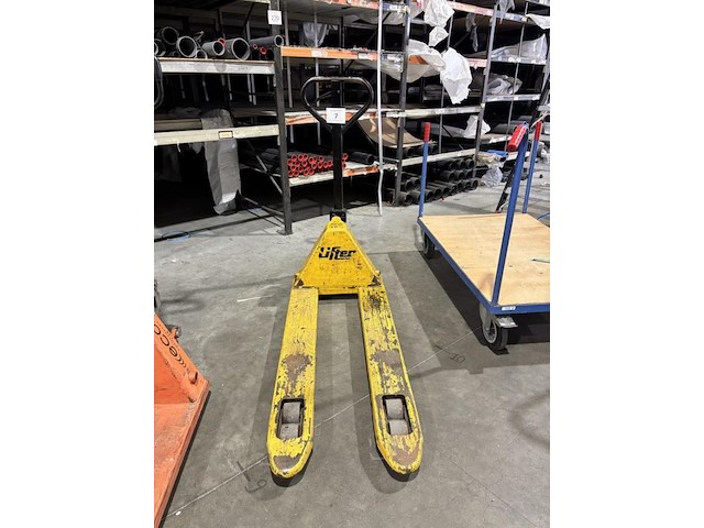 1x gele transpallet lifter, 2000kg - afbeelding 1 van  2