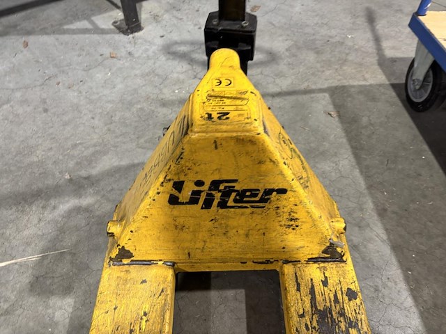 1x gele transpallet lifter, 2000kg - afbeelding 2 van  2