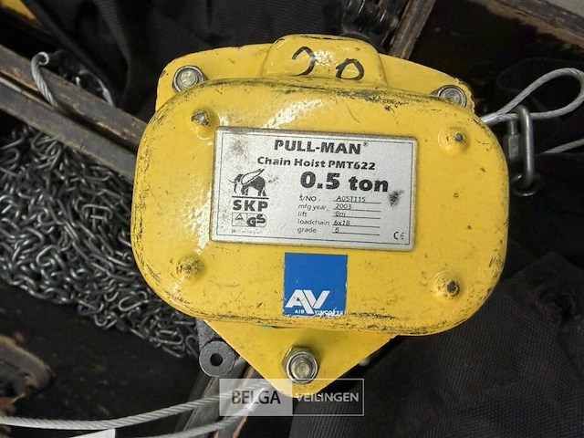 1x handtakel 500kg ±8tot13meter met attest - afbeelding 2 van  5