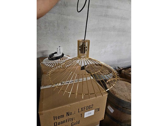 1x hanglamp goud d51cm x 24cm h - afbeelding 1 van  2