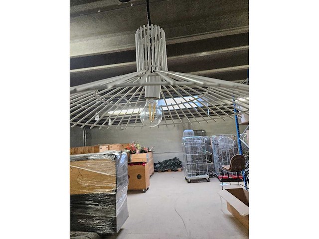 1x hanglamp wit d51cm x 24cm h - afbeelding 2 van  4