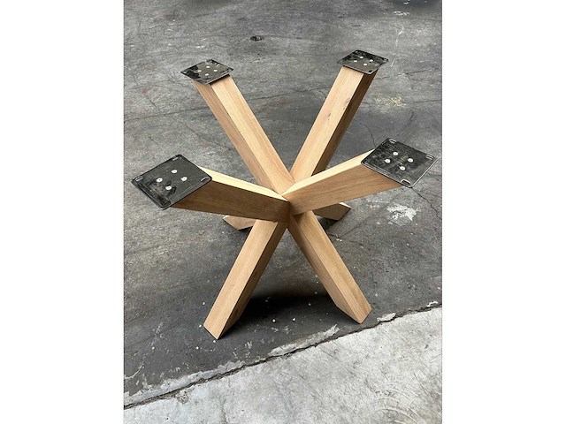 1x houten matrix 80x80 - afbeelding 2 van  2