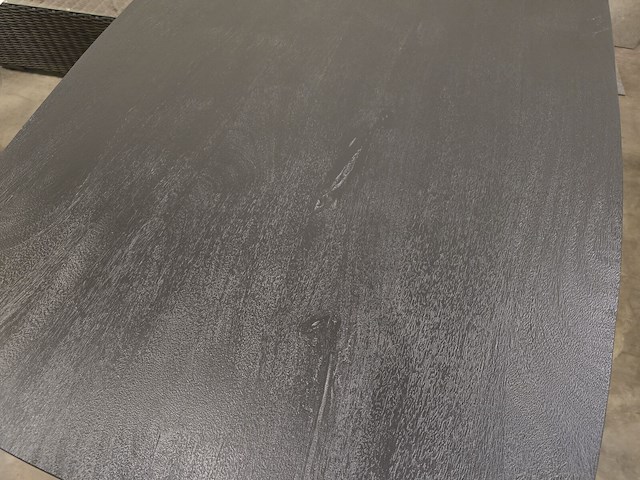 1x houten tafel zwart massief 240x100 - afbeelding 3 van  8