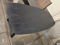 1x houten tafel zwart massief 240x100 - afbeelding 8 van  8