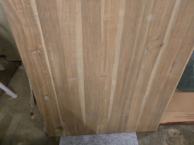 1x houten tafelblad 120x60 massief eik - afbeelding 3 van  6