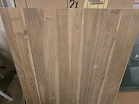 1x houten tafelblad 120x60 massief eik - afbeelding 2 van  6