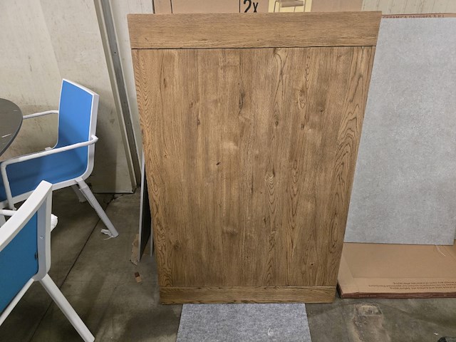 1x houten tafelblad 120x60 massief eik - afbeelding 1 van  5