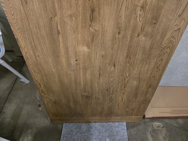 1x houten tafelblad 120x60 massief eik - afbeelding 3 van  5