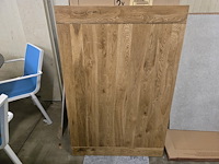 1x houten tafelblad 120x60 massief eik