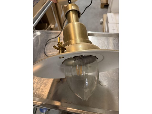 1x industriële hanglamp goud - afbeelding 2 van  2