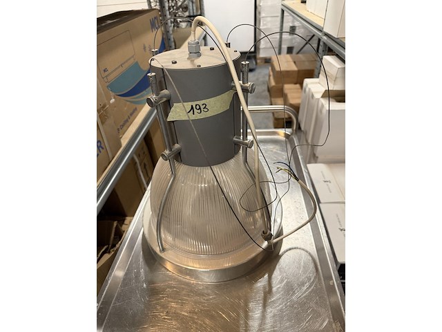 1x industriële hanglamp grijs - afbeelding 1 van  1