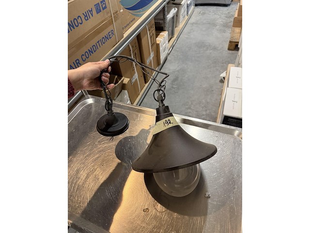 1x industriële hanglamp zwart - afbeelding 1 van  2