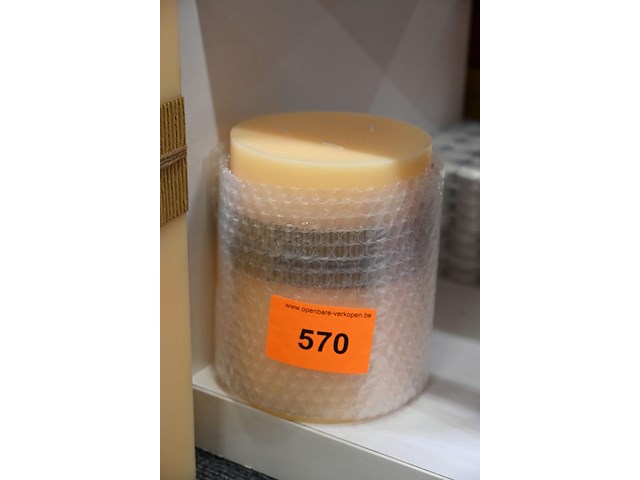 1x kaars crèmekleurig - afbeelding 1 van  1