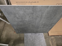 1x keramiek blad grey with pattern mat 90x90x1 - afbeelding 4 van  5