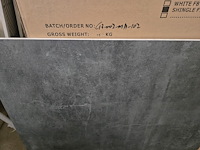 1x keramiek blad grey with pattern mat 90x90x1 - afbeelding 2 van  4