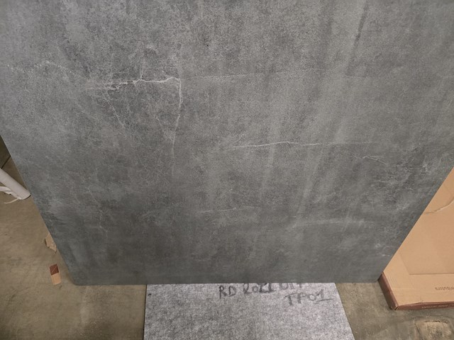 1x keramiek blad grey with pattern mat 90x90x1 - afbeelding 3 van  4