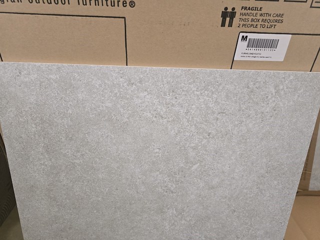 1x keramiek blad lightgrey mat 60x60x1 - afbeelding 2 van  4