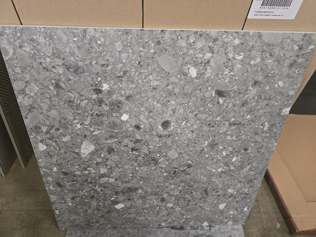1x keramiek blad stoned mat 60x60x1 - afbeelding 2 van  3