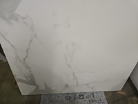1x keramiek blad white carrara glossy 90x90x1 - afbeelding 7 van  8
