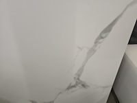 1x keramiek blad white carrara glossy 90x90x1 - afbeelding 2 van  8