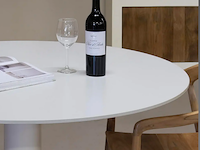 1x keramiek tafel rond wit 120x120 - afbeelding 3 van  3