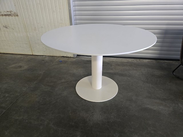 1x keramiek tafel rond wit 120x120 - afbeelding 3 van  10