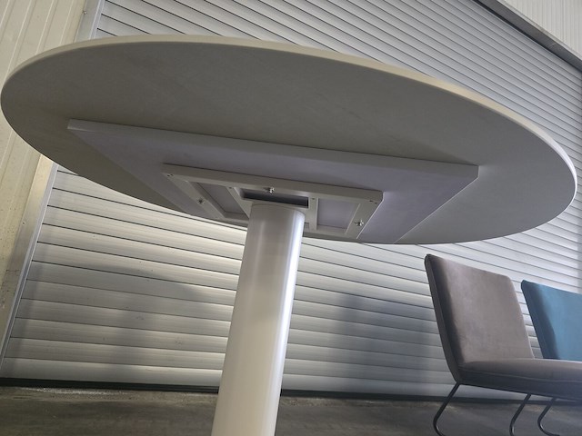 1x keramiek tafel rond wit 120x120 - afbeelding 8 van  10