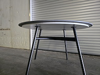 1x keramiek tafel rond zwart 120x120 - afbeelding 2 van  4