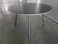 1x keramiek tafel rond zwart 120x120 - afbeelding 4 van  4