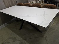 1x keramiek tafel wit 200x100 - afbeelding 1 van  9