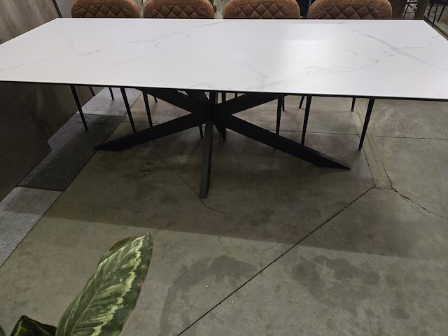 1x keramiek tafel wit 200x100 - afbeelding 6 van  9