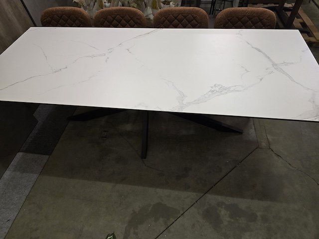 1x keramiek tafel wit 200x100 - afbeelding 7 van  9