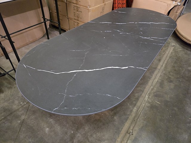 1x keramisch tafelblad 220x90 zwart - afbeelding 4 van  4