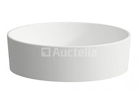 1x laufen kartell - waskom 75x35 cm, diameter 42 cm, saphirkeramik, wit - afbeelding 1 van  3