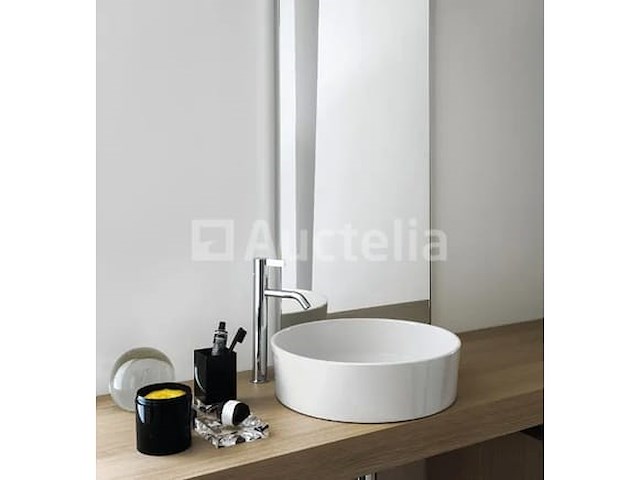1x laufen kartell - waskom 75x35 cm, diameter 42 cm, saphirkeramik, wit - afbeelding 3 van  3