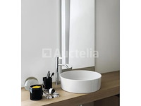1x laufen kartell - waskom 75x35 cm, diameter 42 cm, saphirkeramik, wit - afbeelding 3 van  3