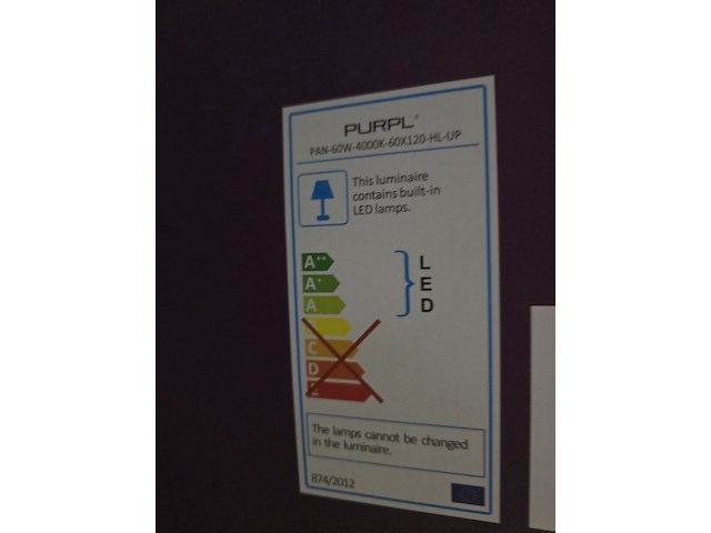 1x led paneel 60x120cm - afbeelding 4 van  4