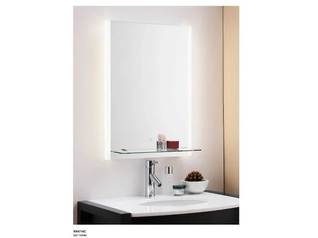 1x led spiegel met touchknop en antifog - afbeelding 1 van  1