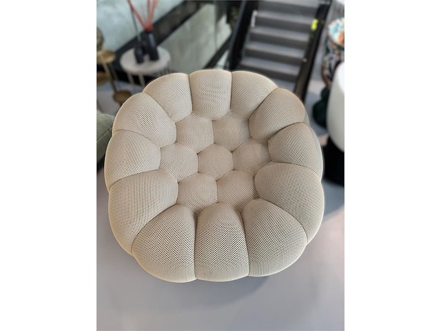 1x lounge zetel beige - afbeelding 3 van  6