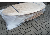 1x massief eiken tafelblad 2m ovaal - afbeelding 3 van  3