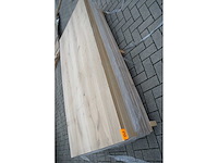 1x massief eiken tafelblad 2m10 - afbeelding 1 van  3