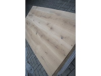1x massief eiken tafelblad 2m10 - afbeelding 3 van  3
