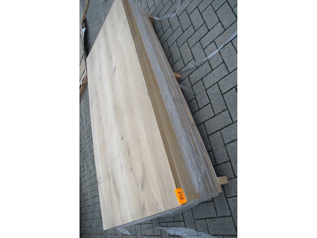 1x massief eiken tafelblad 2m10 - afbeelding 1 van  4