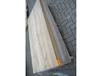 1x massief eiken tafelblad 2m10 - afbeelding 1 van  4
