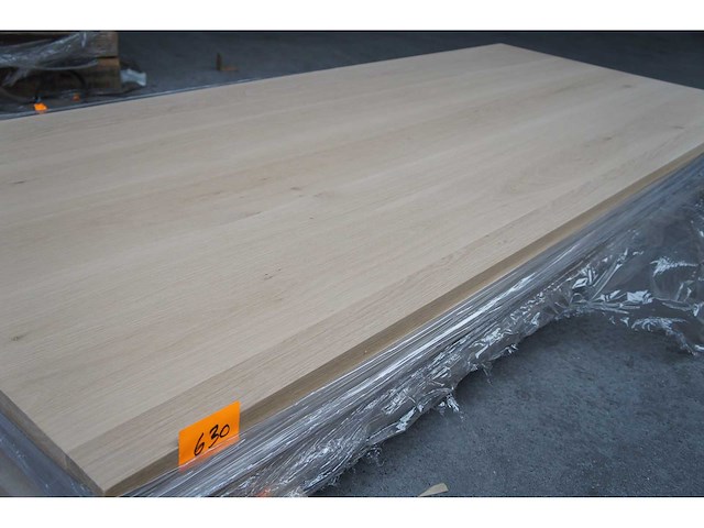 1x massief eiken tafelblad 2m40 - afbeelding 1 van  2