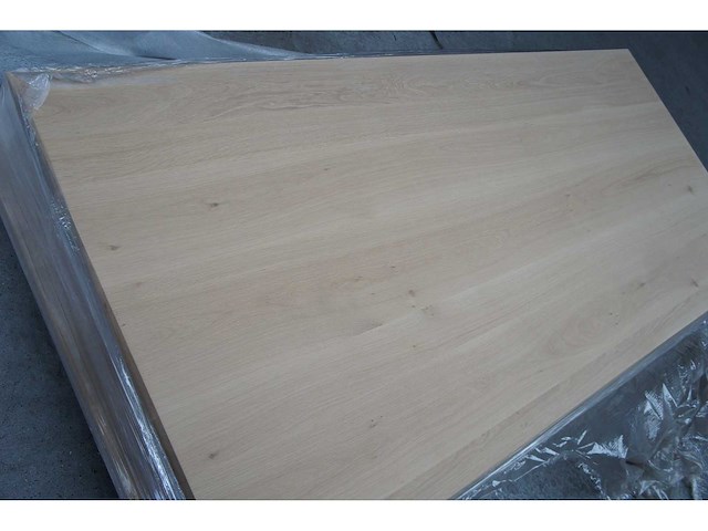 1x massief eiken tafelblad 2m40 - afbeelding 2 van  2