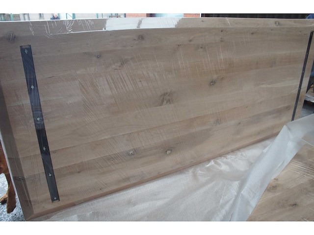 1x massief eiken tafelblad 2m40 - afbeelding 4 van  5